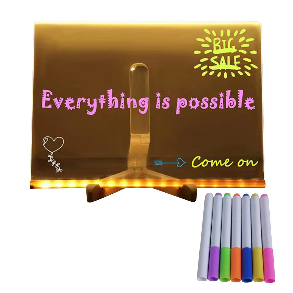 Lysende Memo Board
