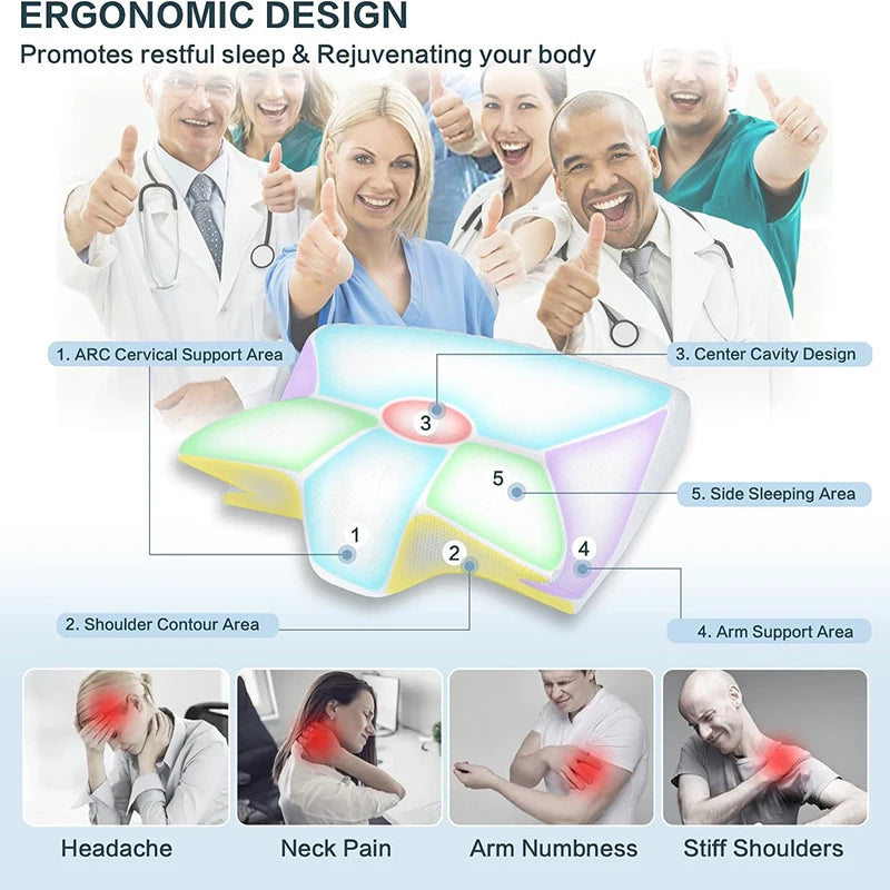 Ergonomisk Memory Skumpude til Nakke