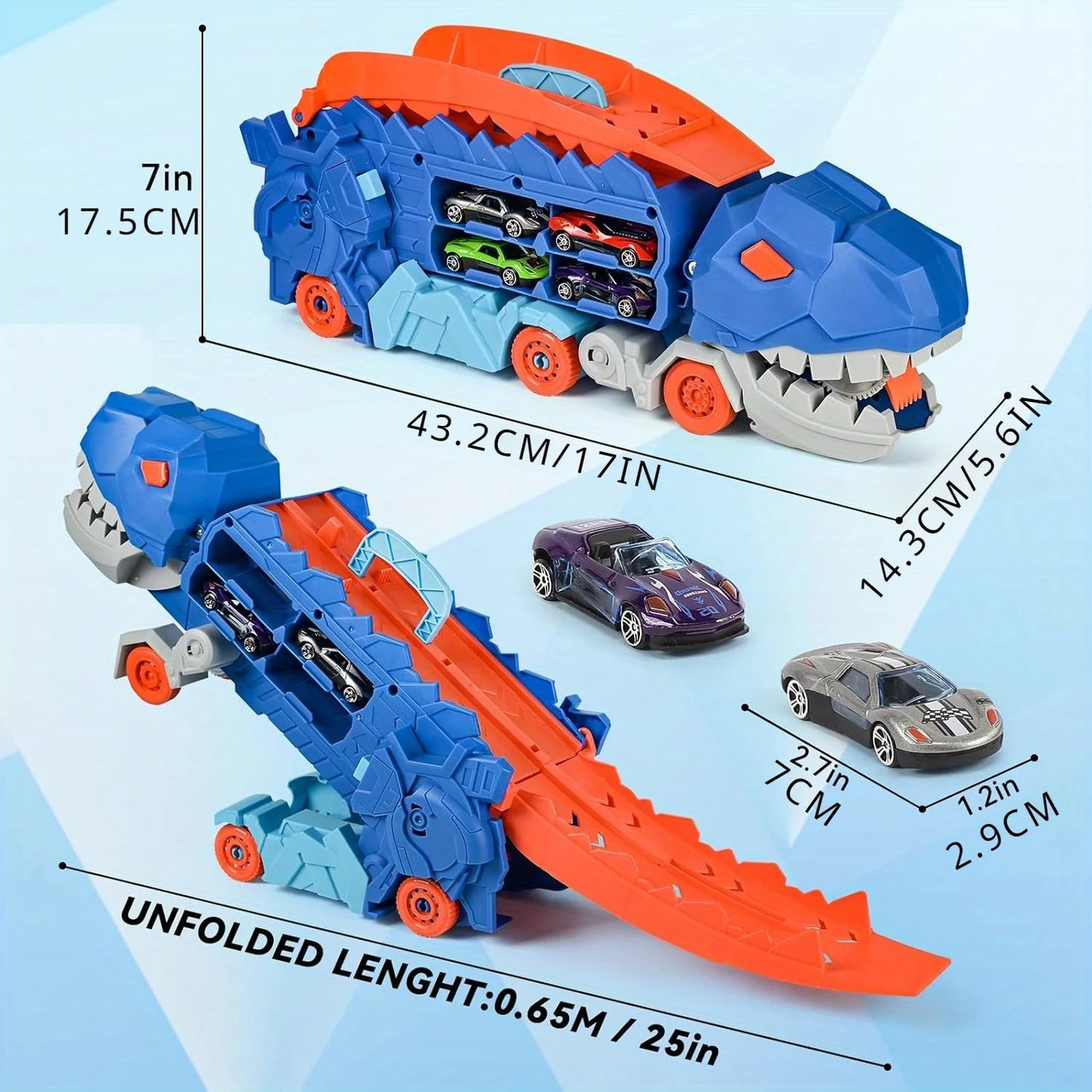 Dino Transformer Kæmpelastbil Legesæt