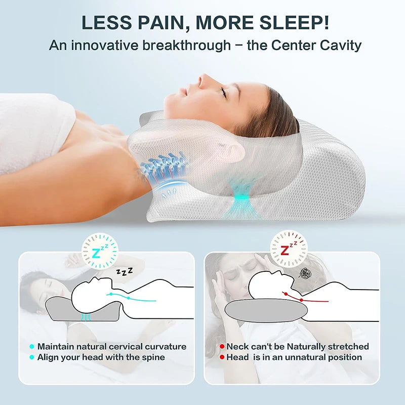 Ergonomisk Memory Skumpude til Nakke
