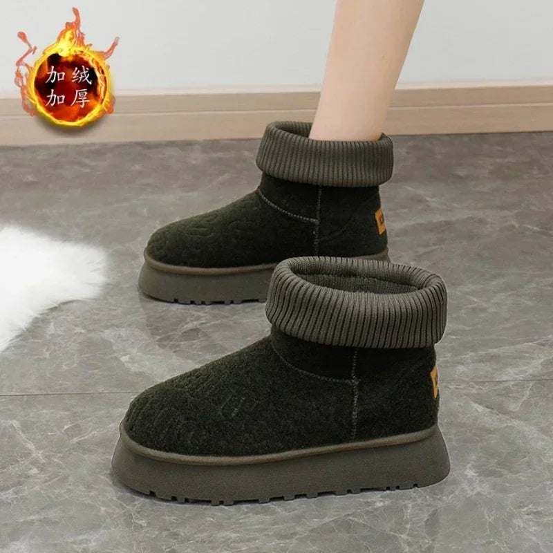 Vinter Kvinde Slip-On Varmestøvler