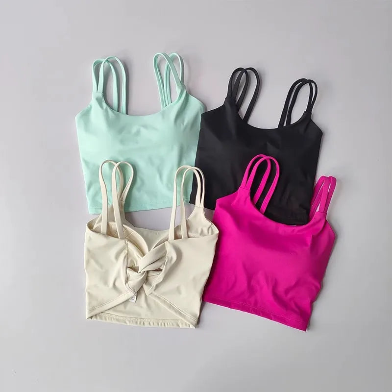 Sporty Luxe Push-Up Yoga Bra