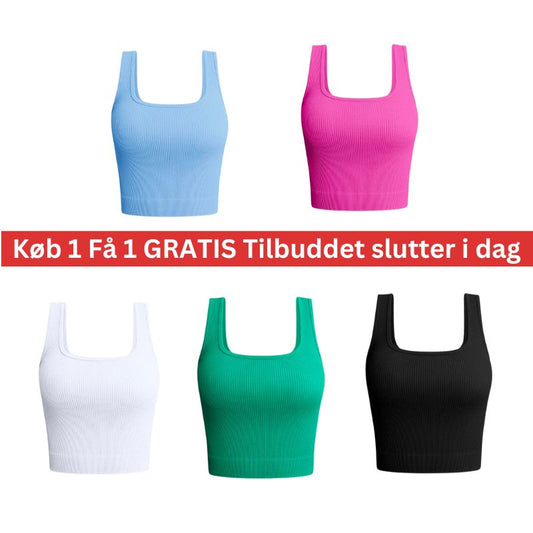 Sommer Elastisk Crop Top Køb 1 Få 1 GRATIS