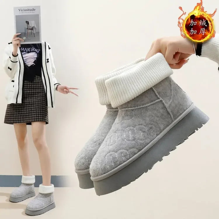 Vinter Kvinde Slip-On Varmestøvler