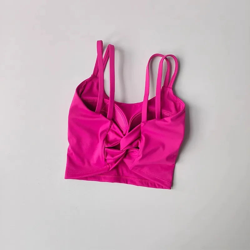 Sporty Luxe Push-Up Yoga Bra