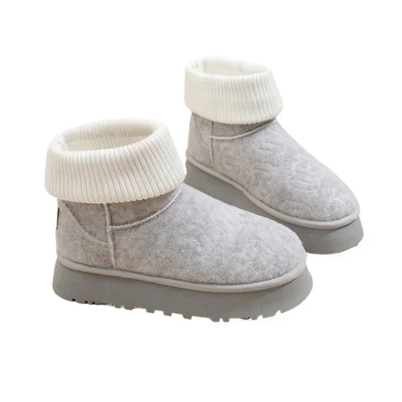 Vinter Kvinde Slip-On Varmestøvler