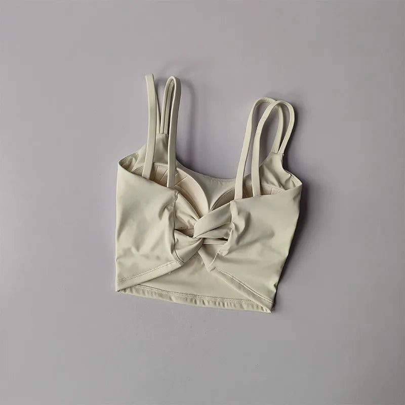 Sporty Luxe Push-Up Yoga Bra