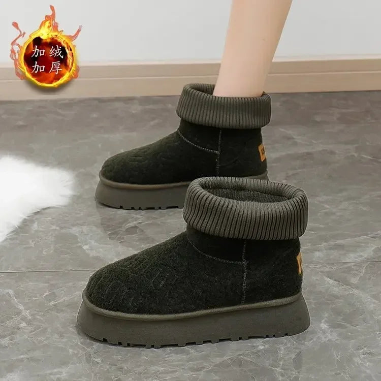 Vinter Kvinde Slip-On Varmestøvler